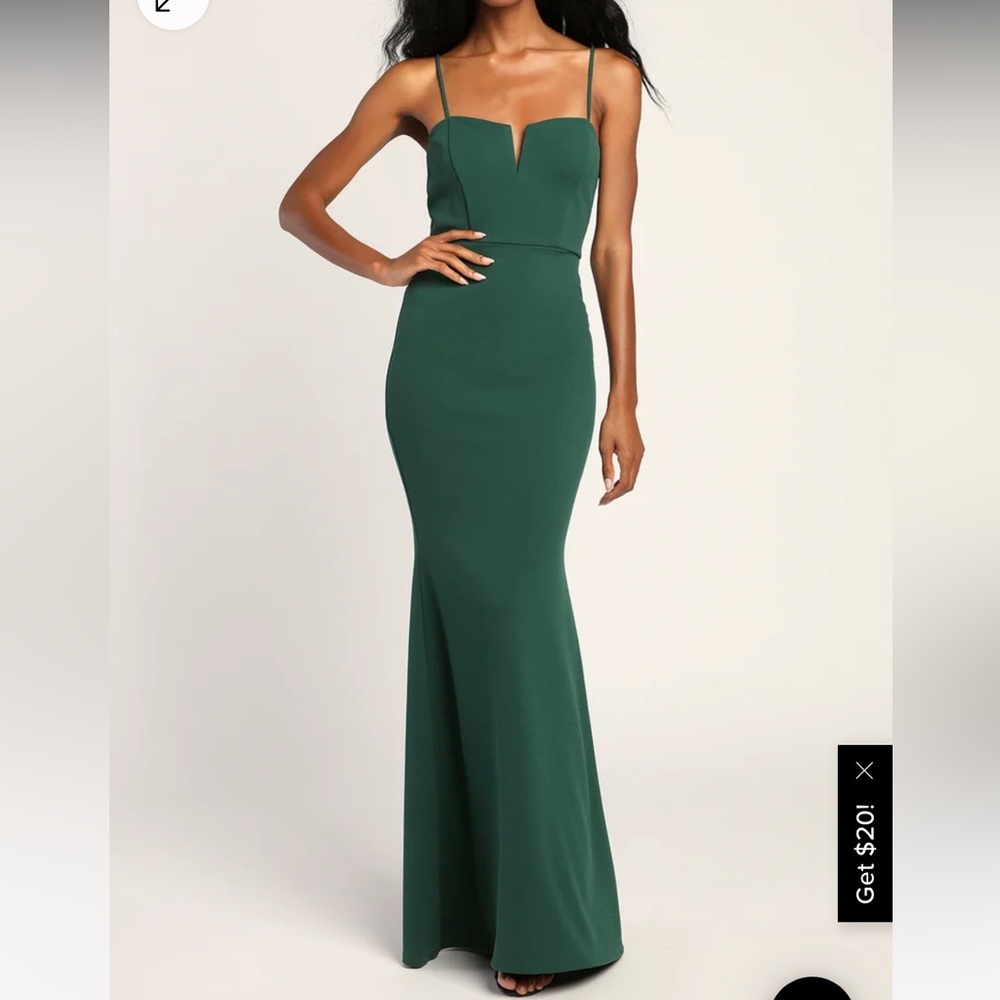 Lulus Green bridesmaid/prom dress!